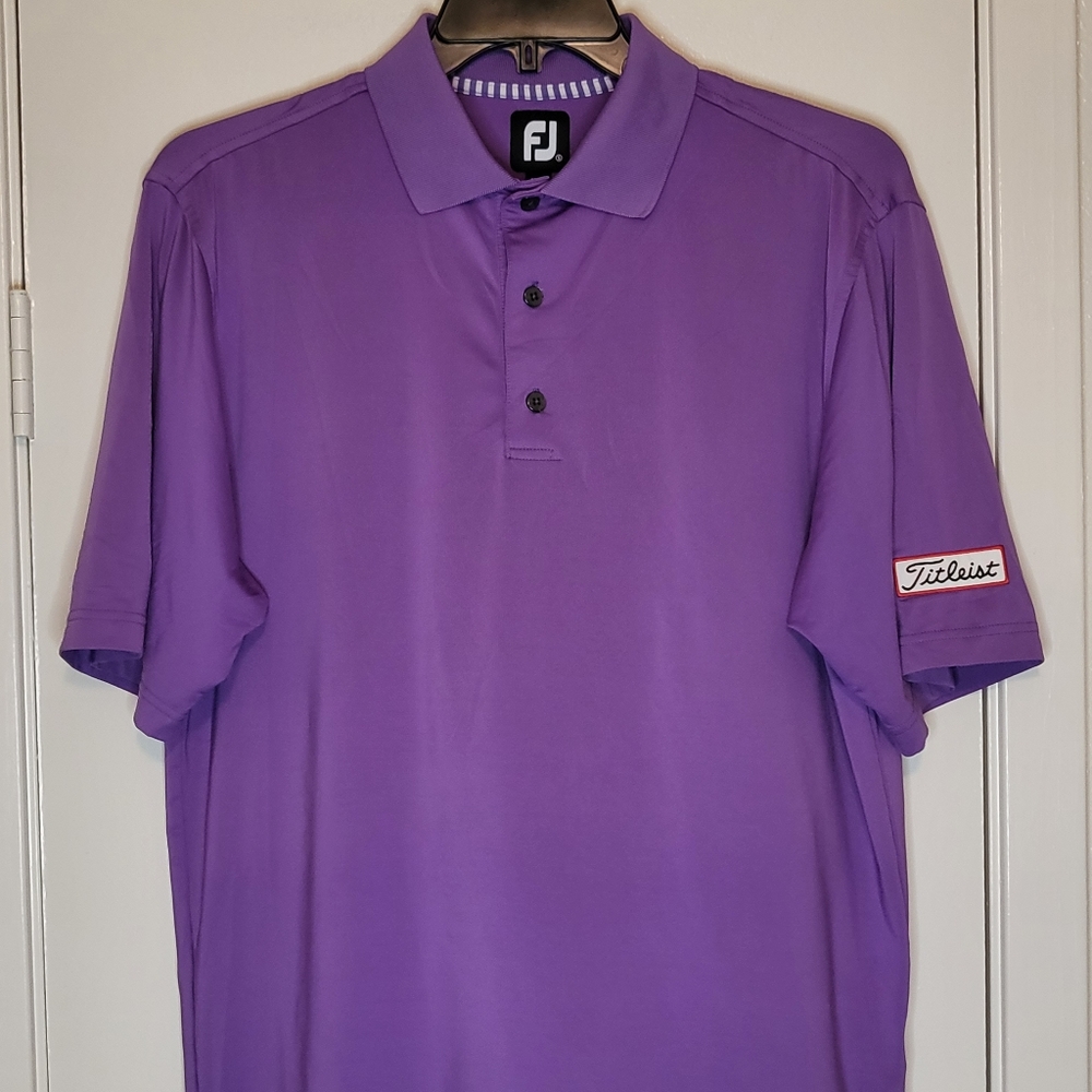 ⛳️ footjoy dri fit polo size S titleist patch